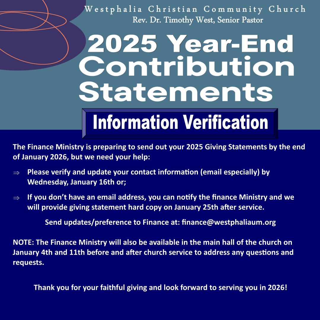 WCCC Flyer - Finance Contribution Statement Verification - 2025