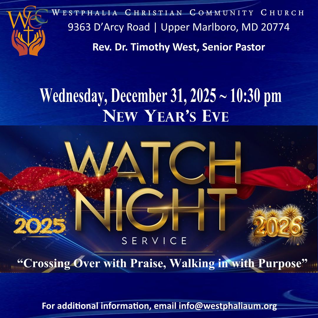 WCCC Flyer - Watch Night Service 3 - 2025