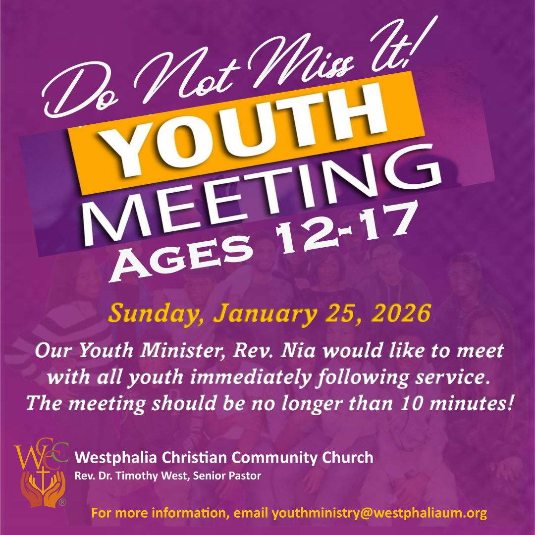 WCCC Flyer - Youth Meeting 2026