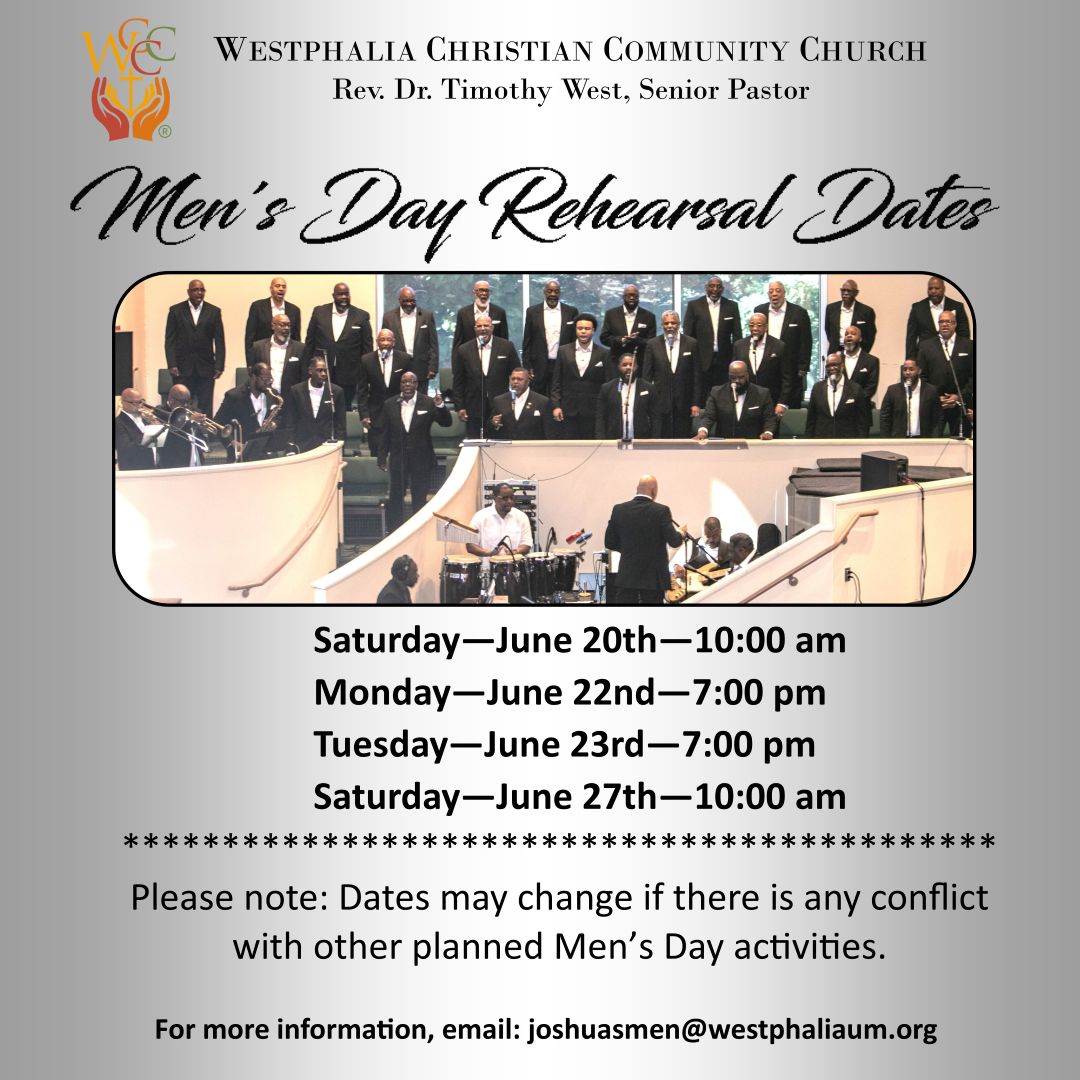 WCCC Flyer - Men Day Rehearsal - 6-9 - 2026